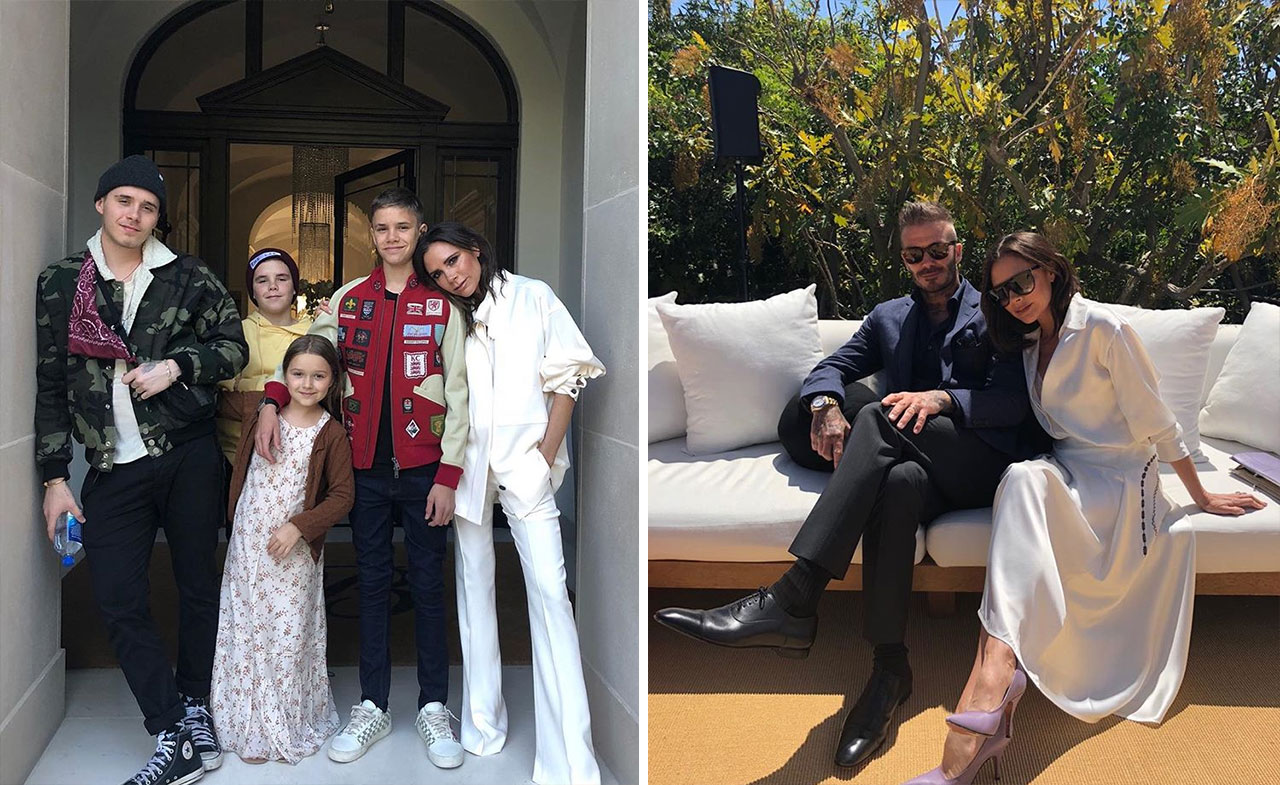 Romeo Beckham family members